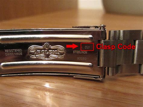 rolex presidential clasp cl5|rolex brace codes.